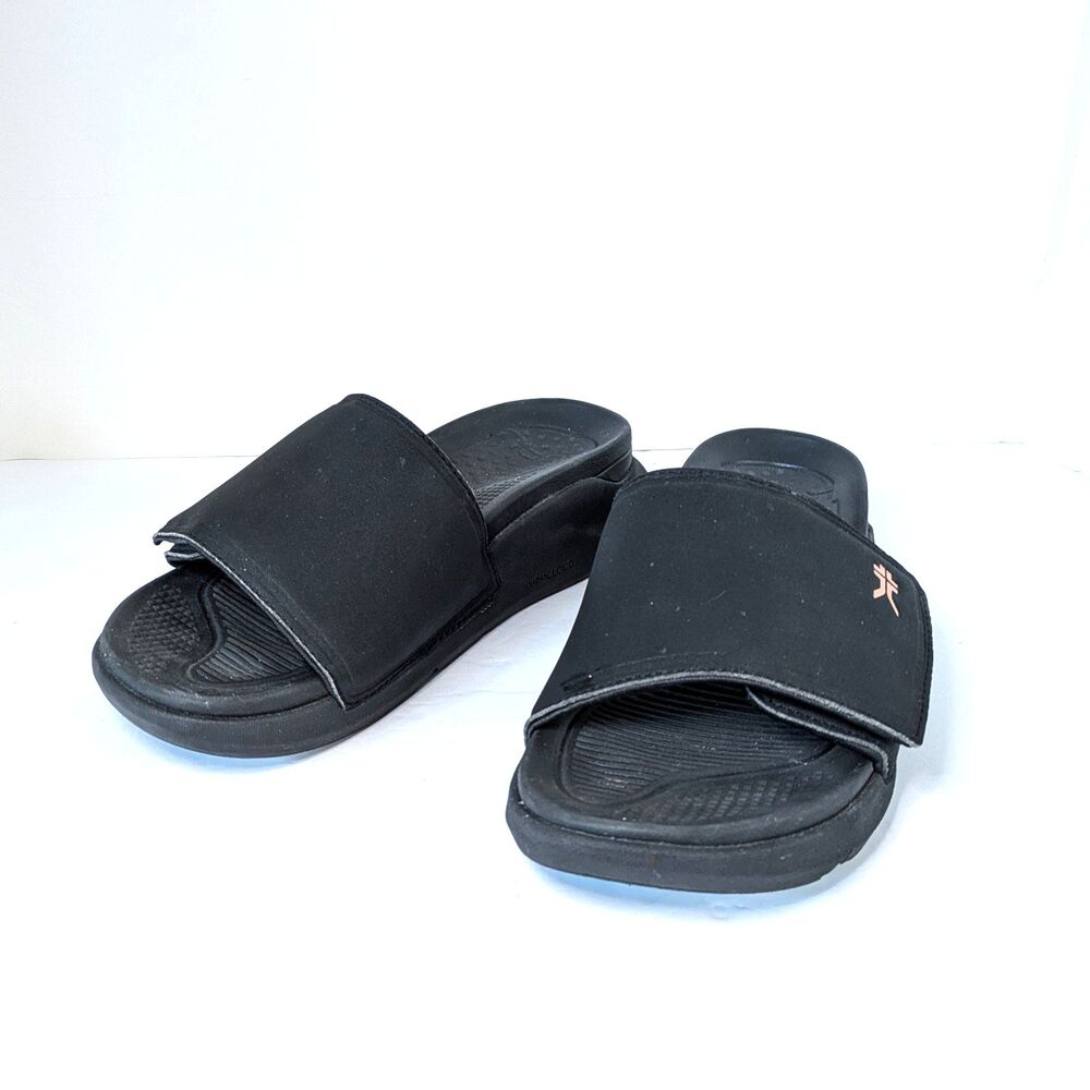 Kuru Moment Womens Size 10M Platform Slide Sandal Black Peach Ortho Recovery - Picture 3 of 14